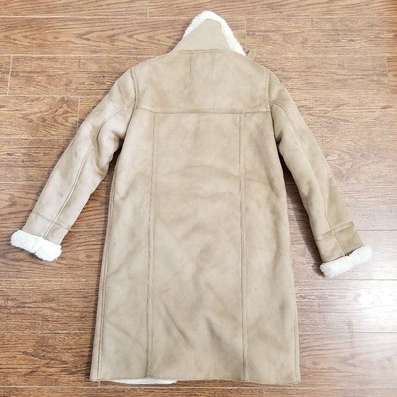 NWOT Zara Faux Suede Biker Jacket - Picture 5 of 16